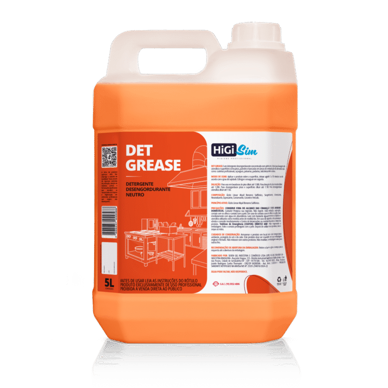 Det Grease Detergente Desengordurante Neutro