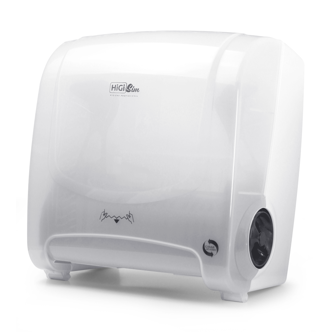 dispenser_papel_maos Toalheiro Bobina Auto Corte Mini
