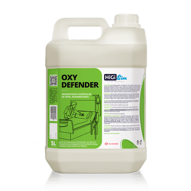 Oxy Defender Desinfetante Hospitalar com Peróxido e Quaternário