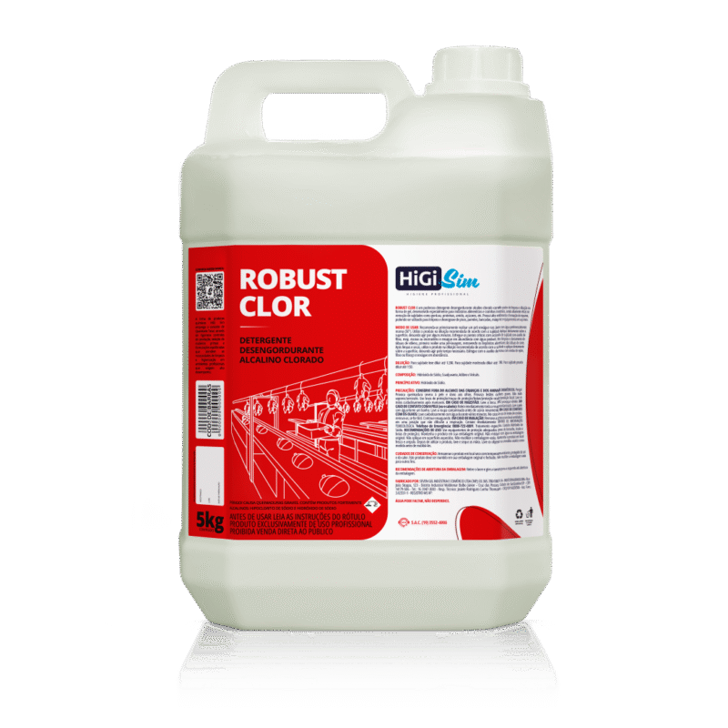 Robust Clor Detergente Desengordurante Alcalino Clorado
