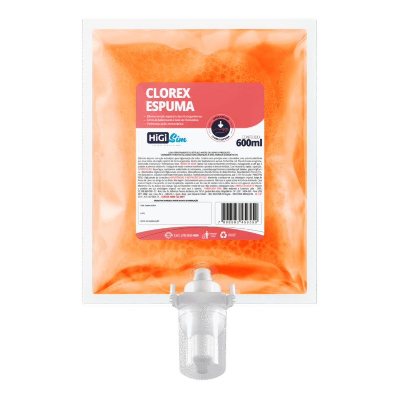 Clorex Espuma Sabonete Antisséptico com Clorexidina