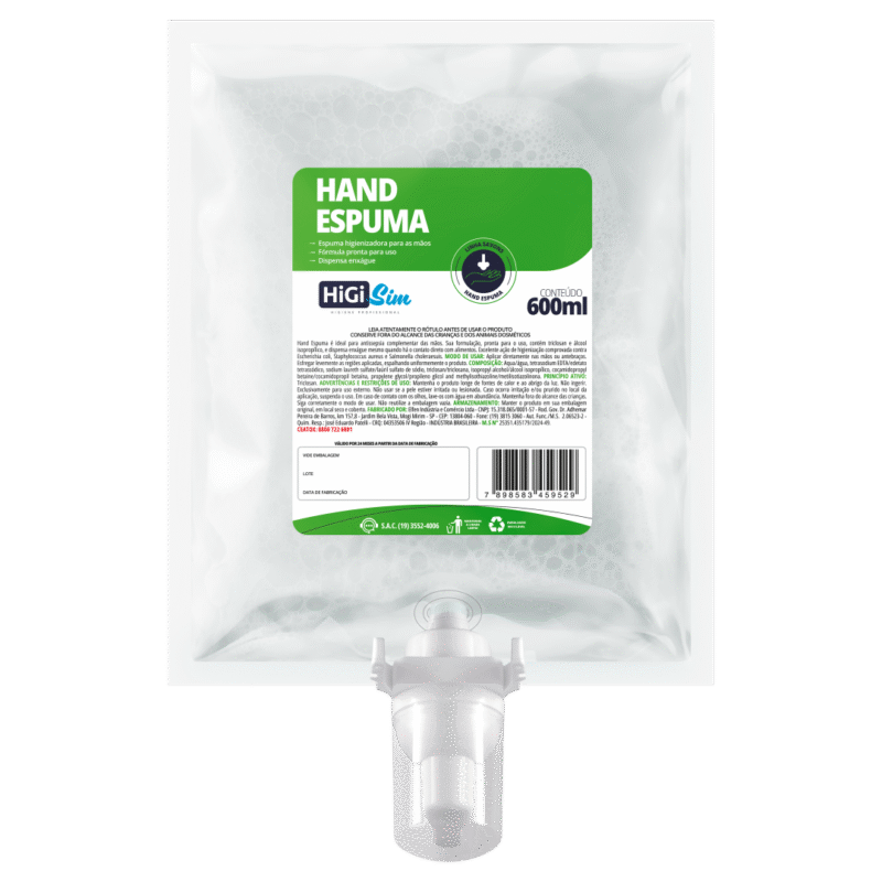 Hand Espuma Higienizador Espuma Pronto Uso