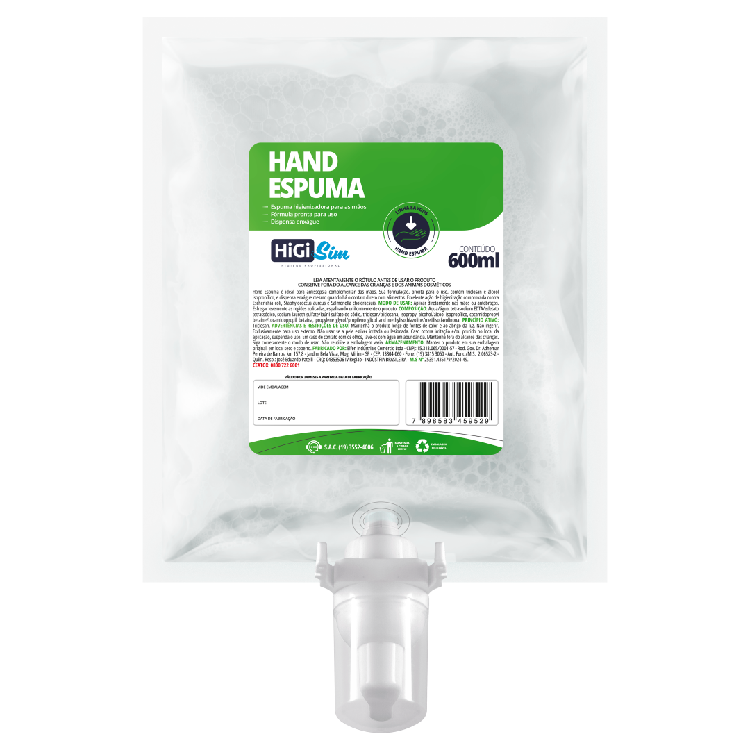 savon_hand_espuma Hand Espuma Higienizador Espuma Pronto Uso