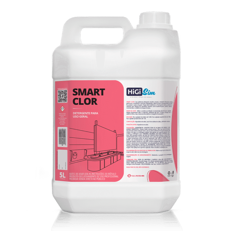 Smart Clor Detergente Alcalino Clorado